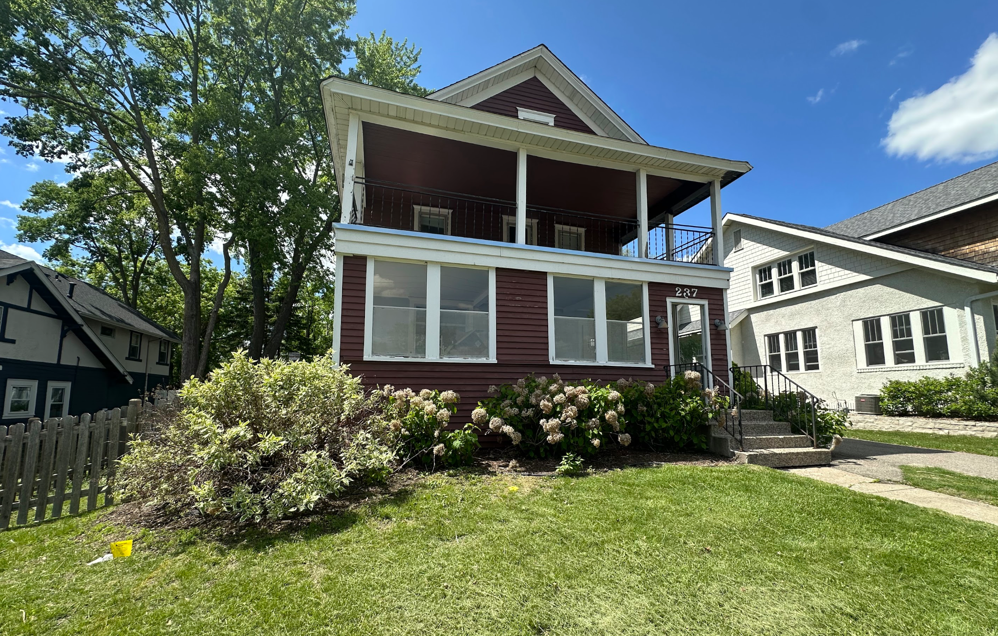 Residential landscape and lawn
