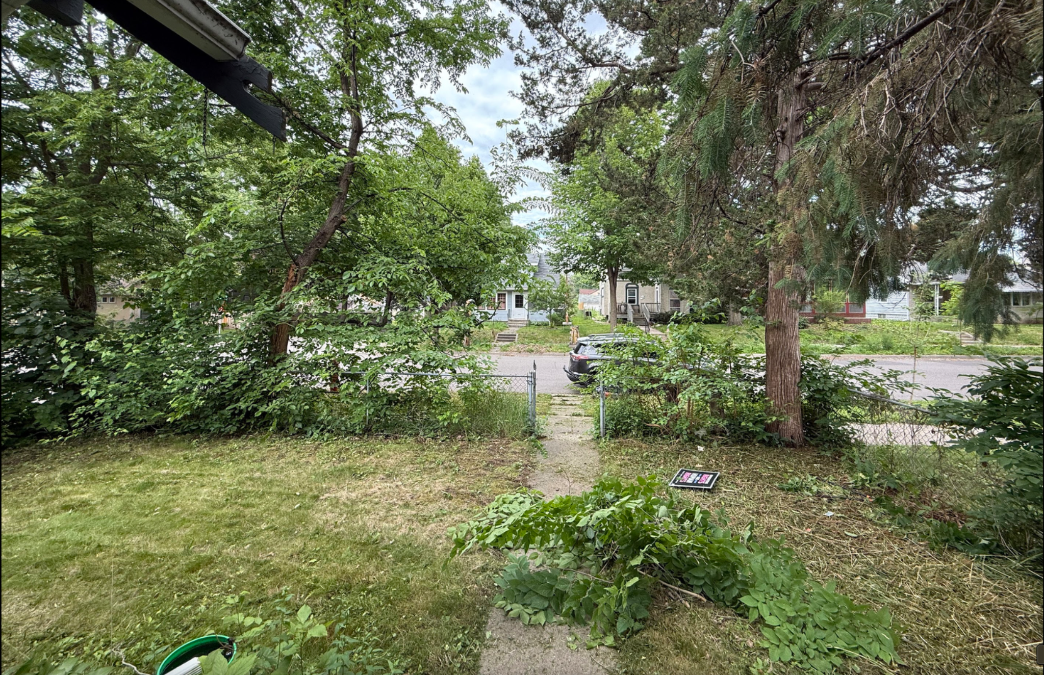 Backyard cleanup before landscaping